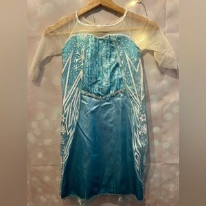 Disney Frozen Elsa Blue & White Costume Dress girl’s 4-6X